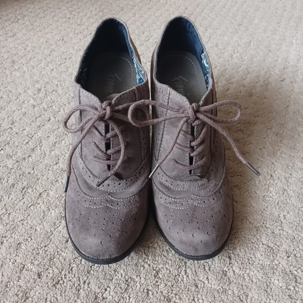 Women's Fioni Oxford Booties - Grey (size 8) - Picture 2 of 7